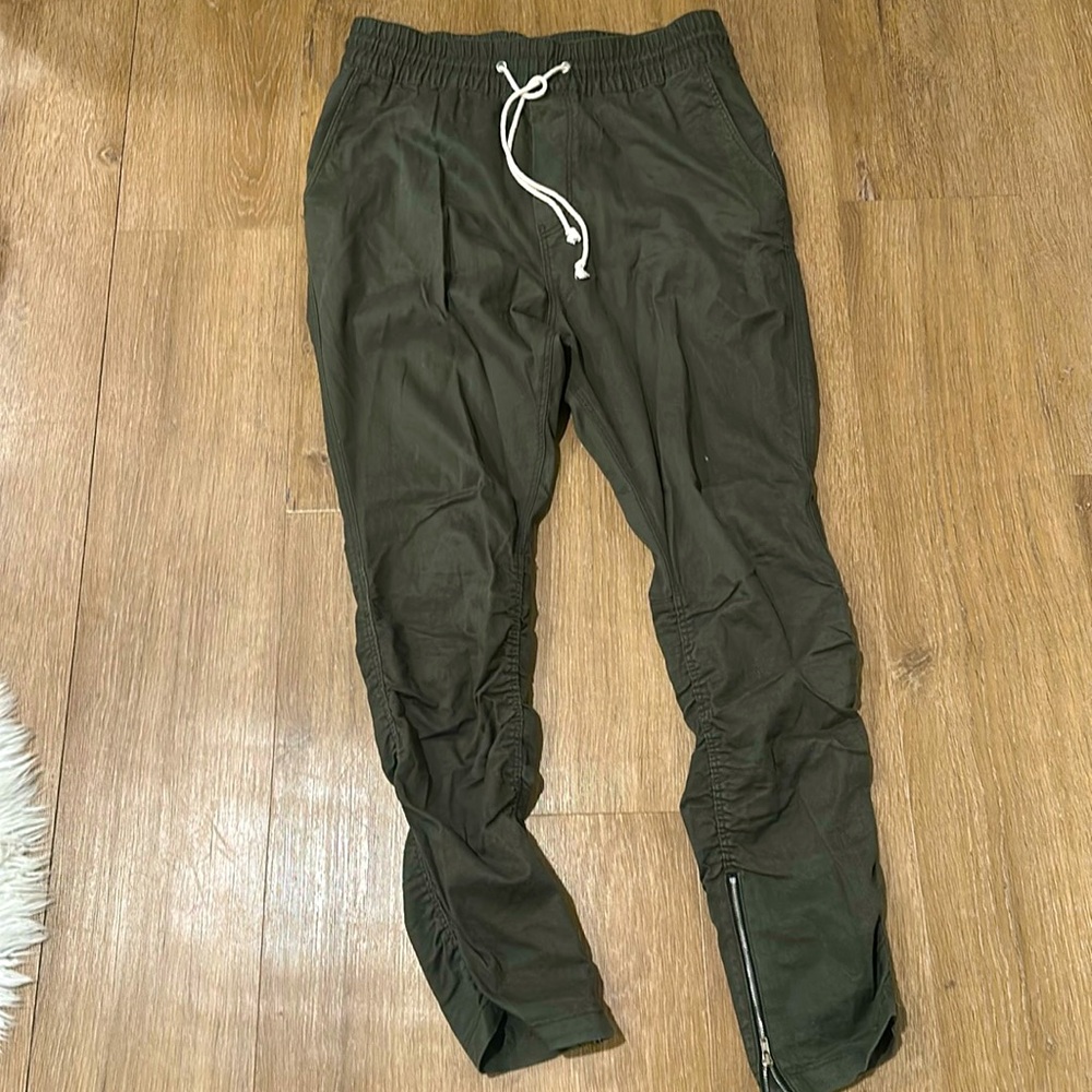 H&M Divided Green Jogger Pant W/ Adjustable Drawstring Size 32